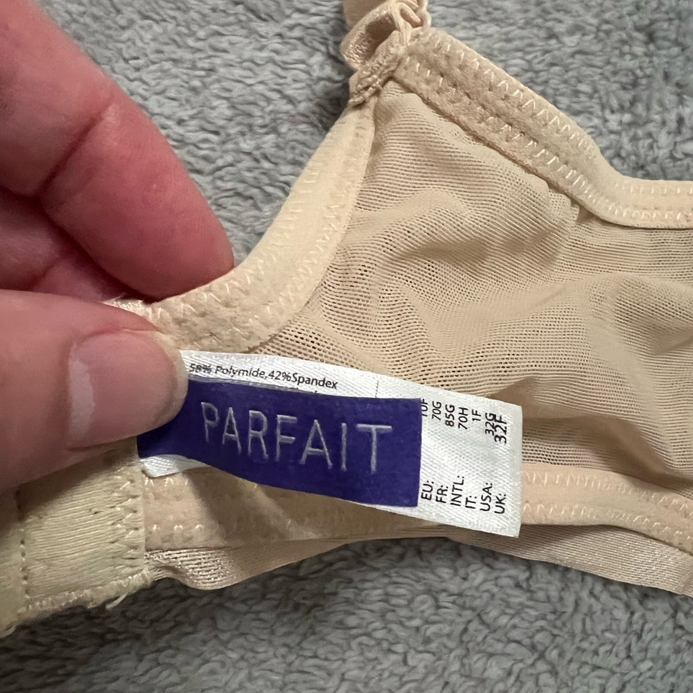 Parfait unlined underwire nude bra 32G US size - Picture 4 of 5